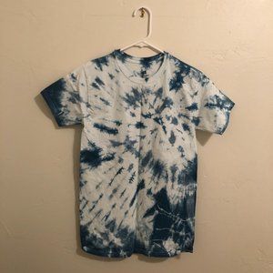 Indigo Tie Dye Short Sleeve Shirt